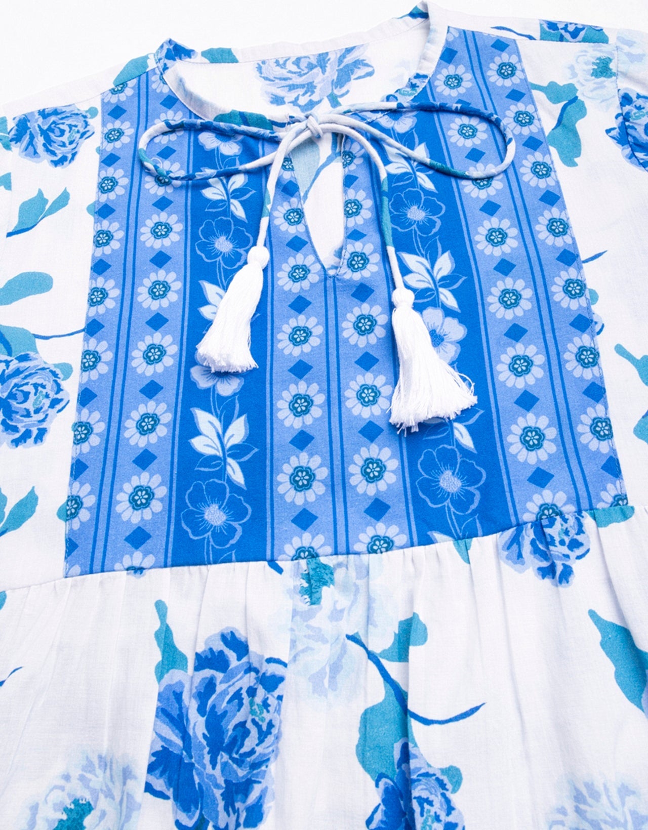 Printed Boho Cotton Blouse