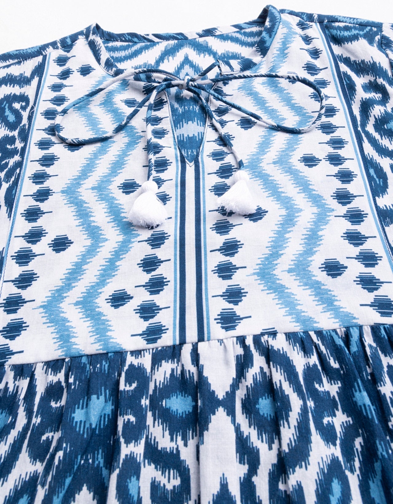 Printed Boho Cotton Blouse
