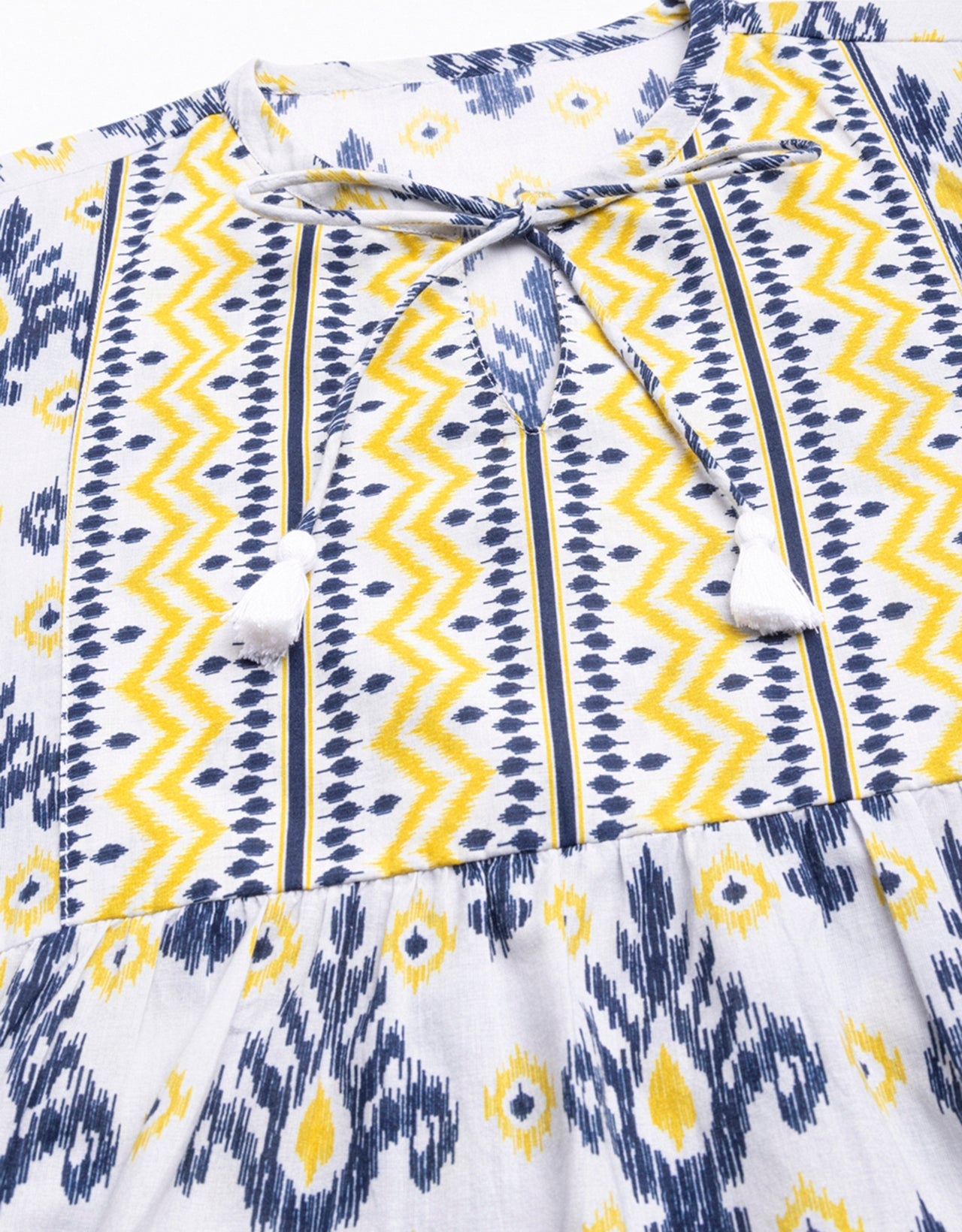 Printed Boho Cotton Blouse