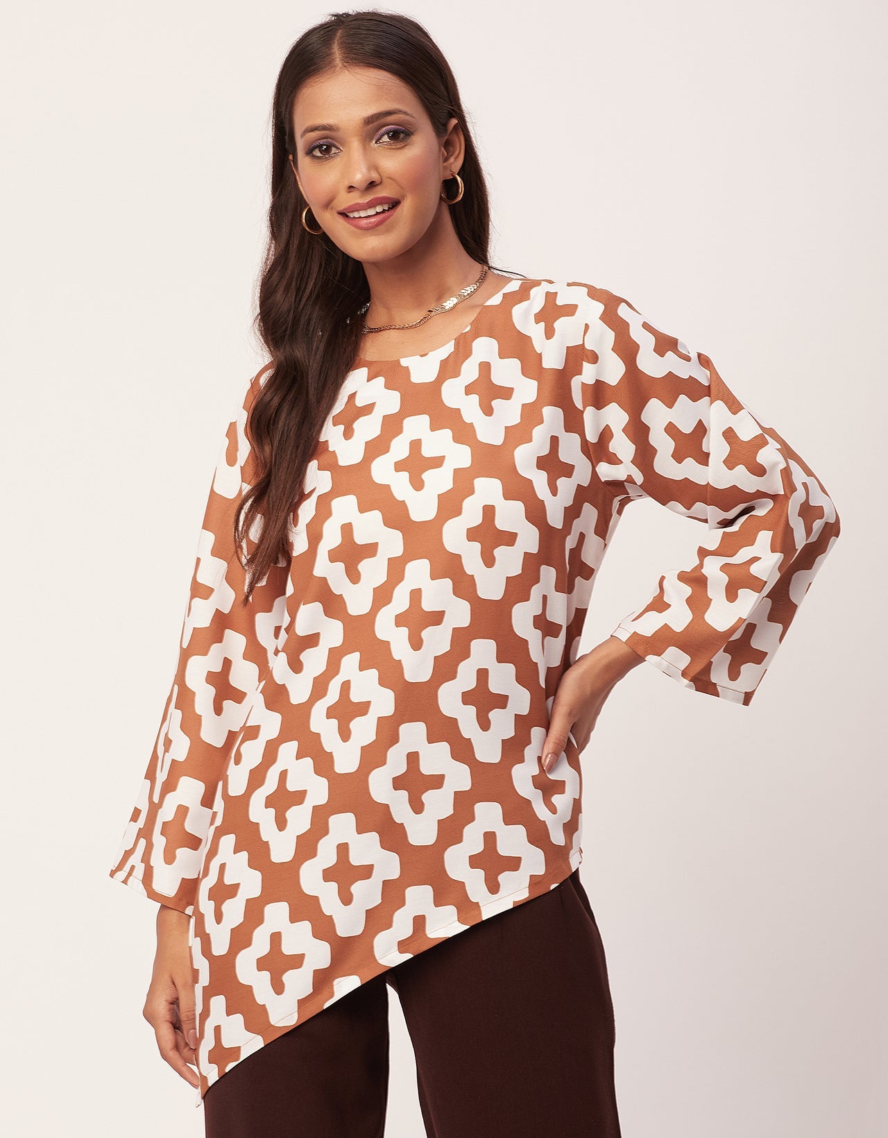 asymmetric tunic top
