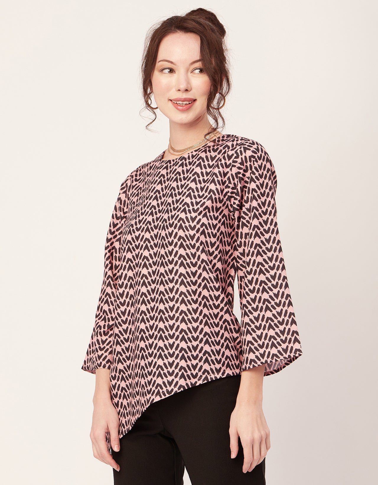Asymmetric Long Sleeve Top