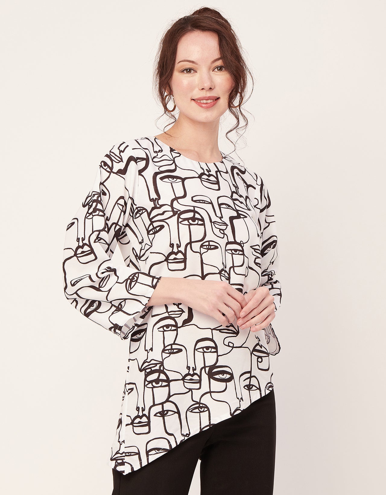 designer asymettric top