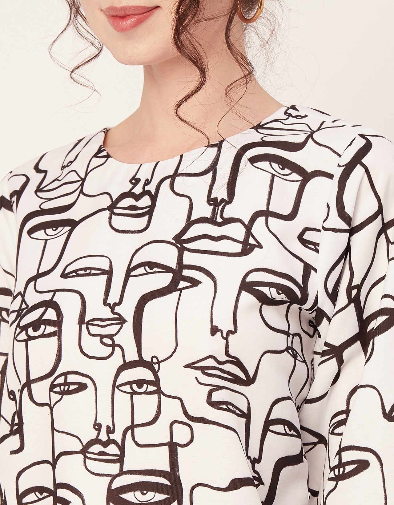 Asymmetric Long Sleeve Top