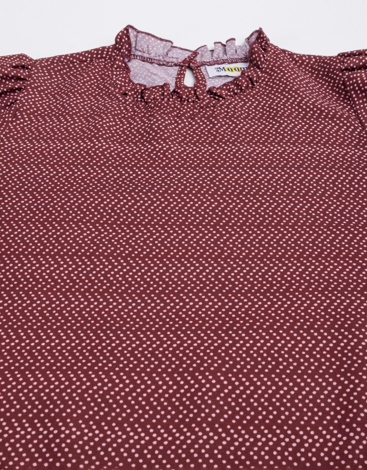 Ruffled Neck Casual Top