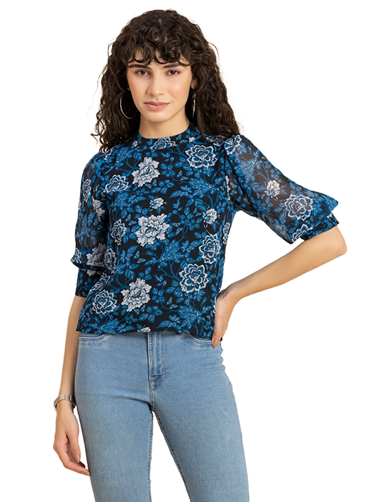 Turtle Neck Quarter Sleeves