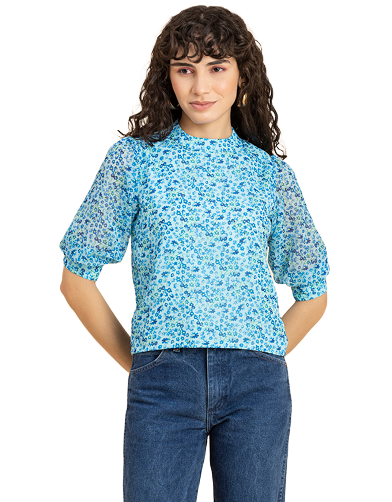 Turtle Neck Quarter Sleeves