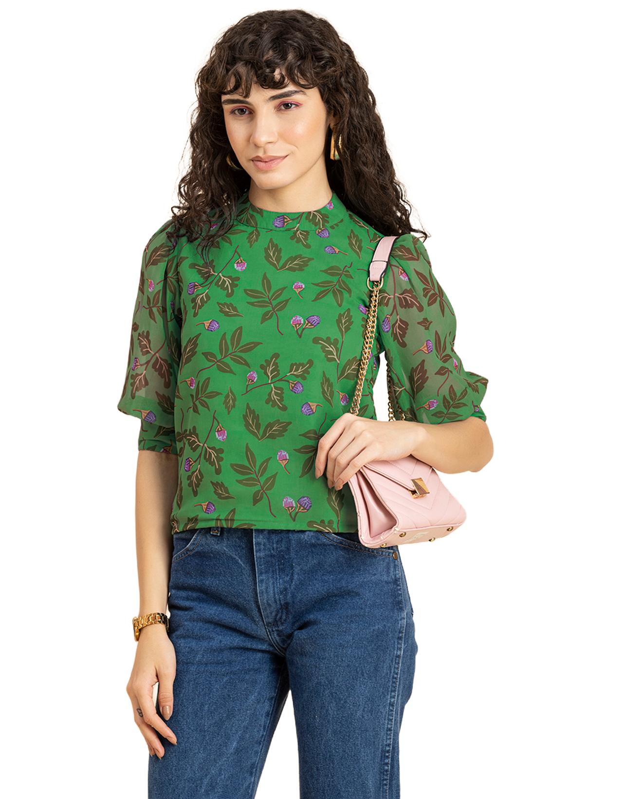 Turtle Neck Quarter Sleeves