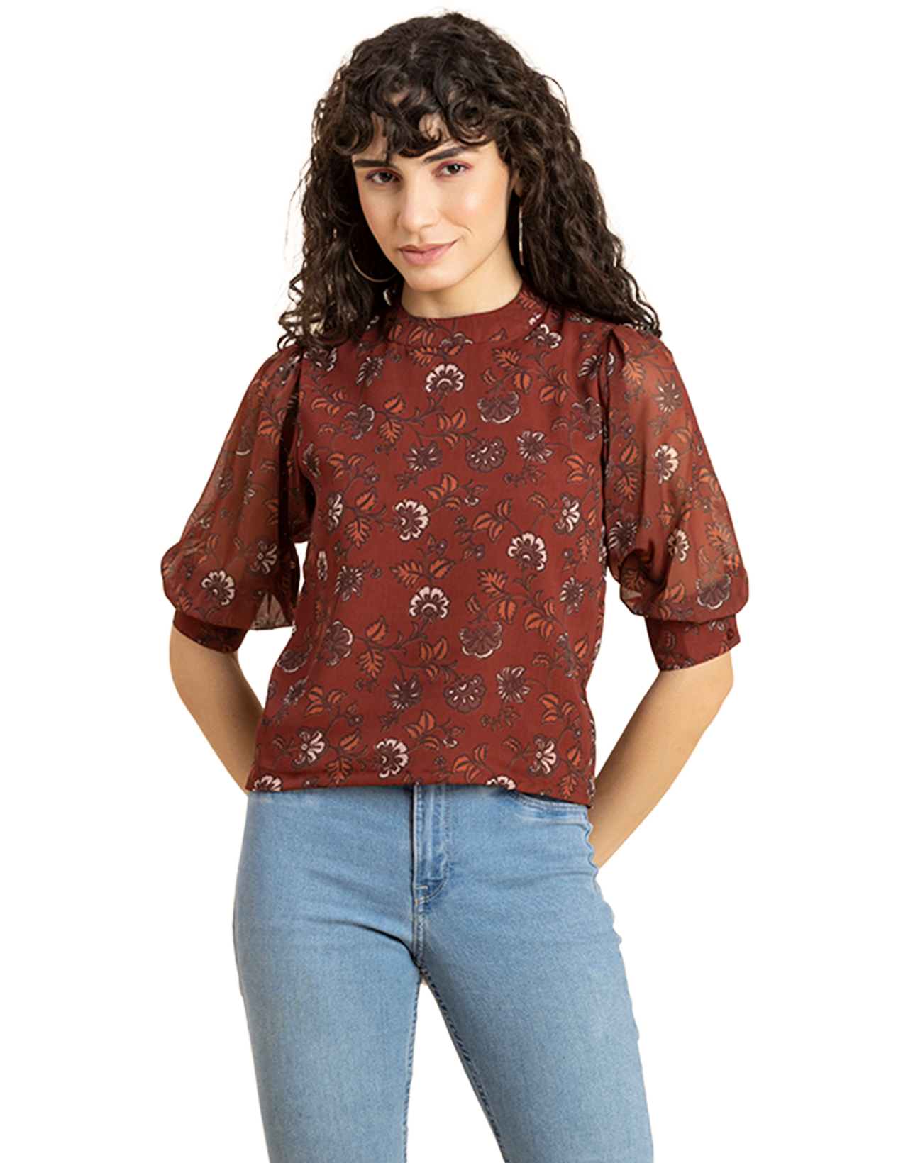 Turtle Neck Quarter Sleeves