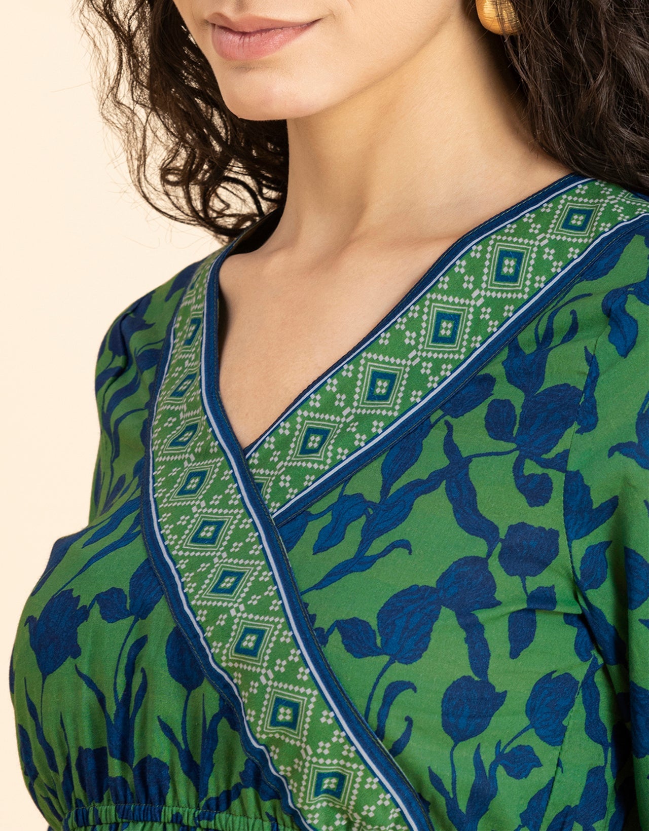 Surplice Neck Designer Top