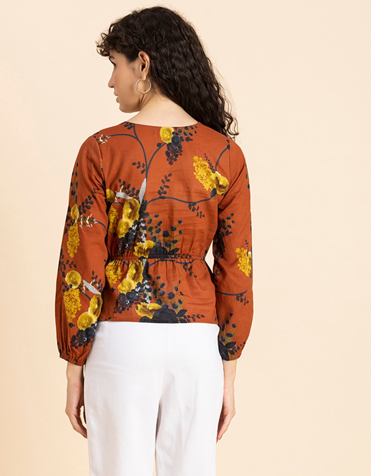 Surplice Neck Designer Top