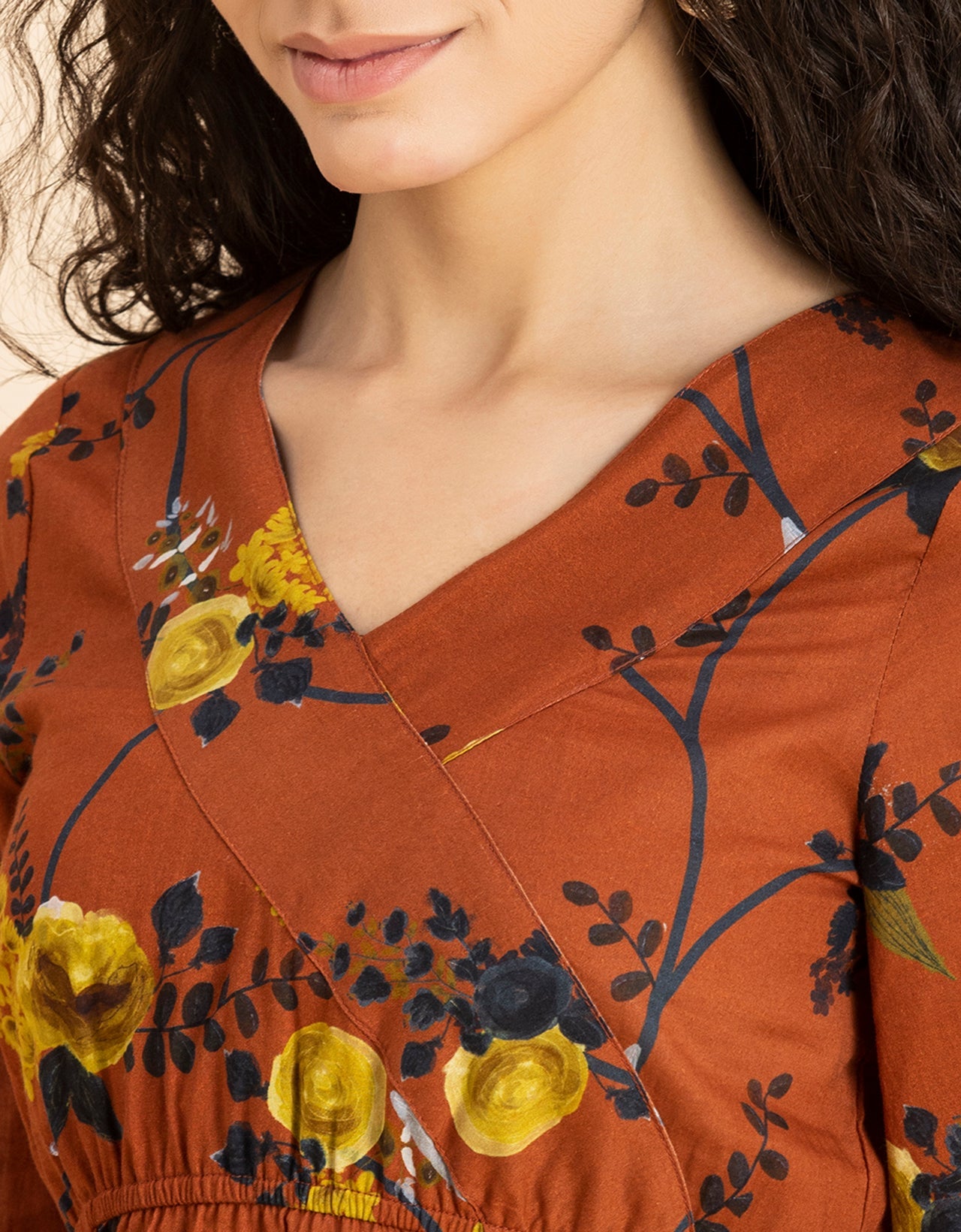 Surplice Neck Designer Top