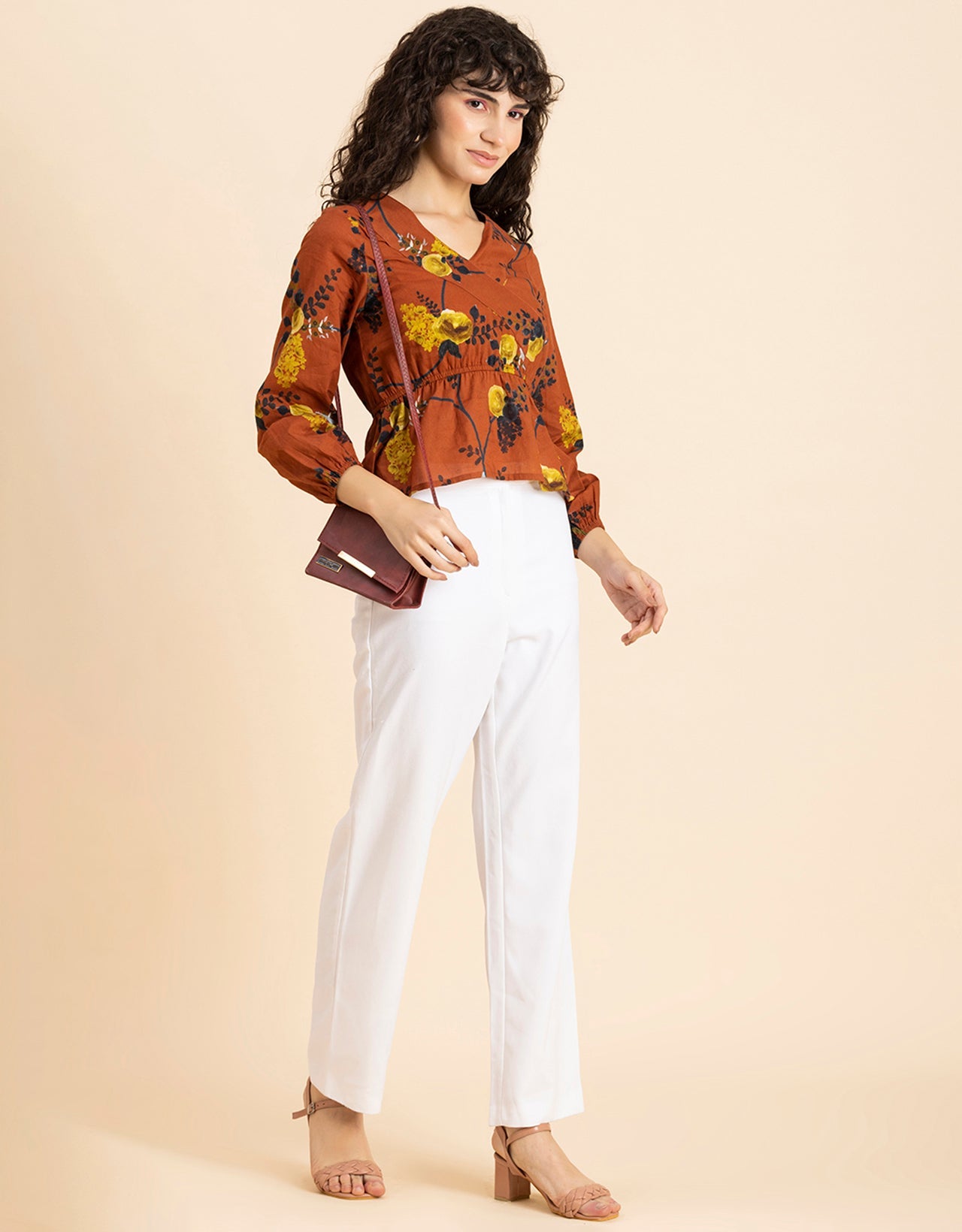 Surplice Neck Designer Top