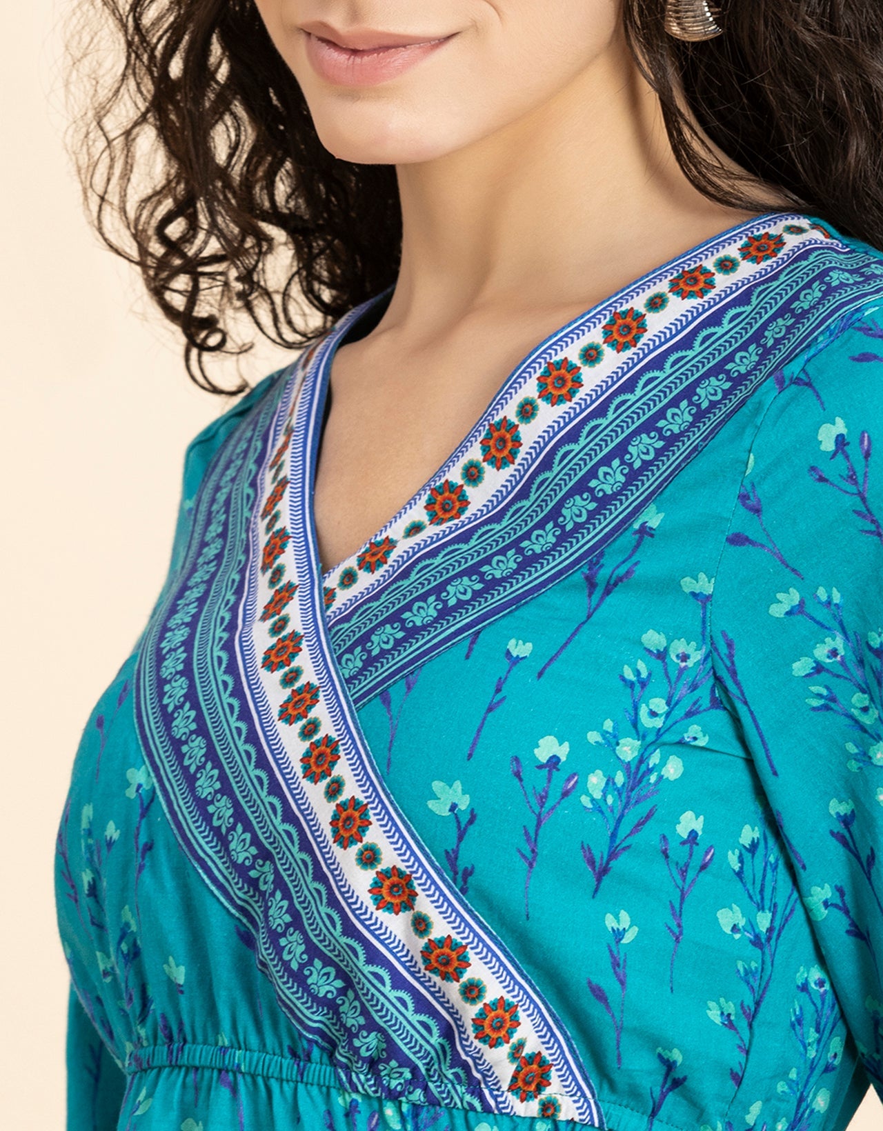 Surplice Neck Designer Top