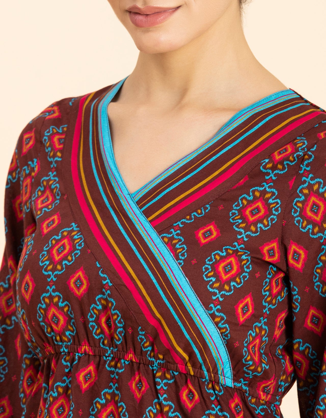 Surplice Neck Designer Top