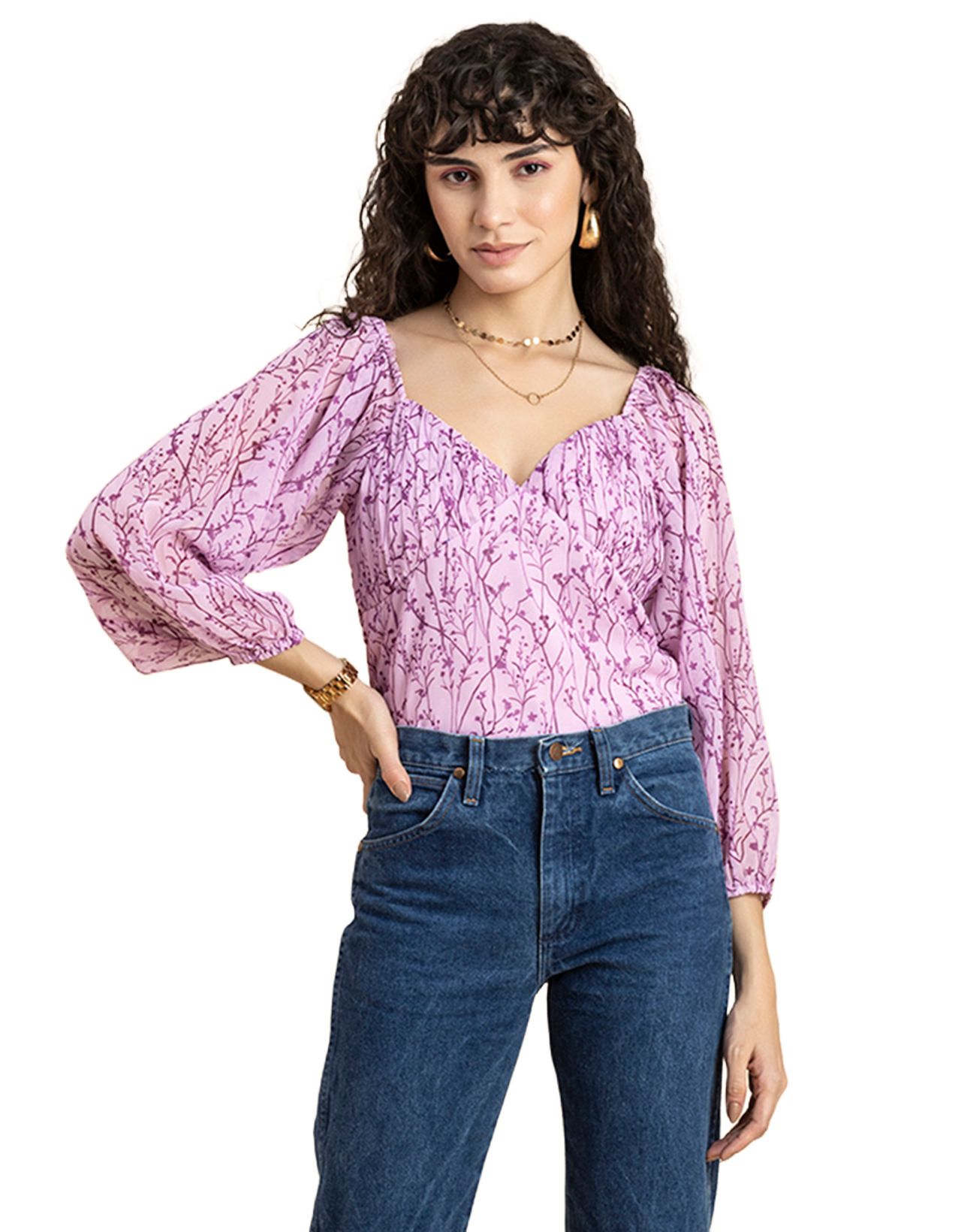 Ruched Sweetheart Crop Top