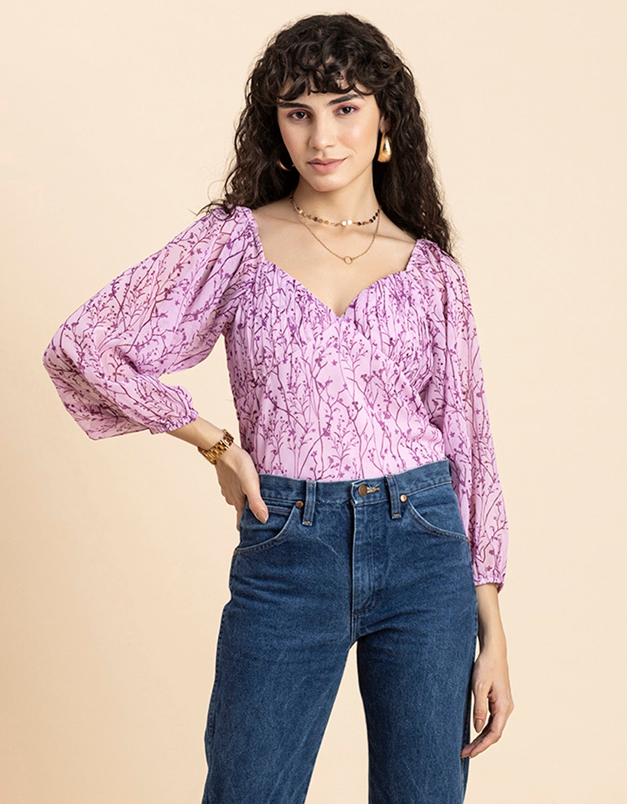 Ruched Sweetheart Crop Top