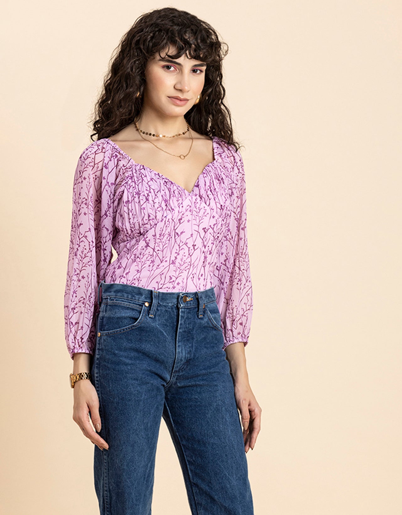 Ruched Sweetheart Crop Top