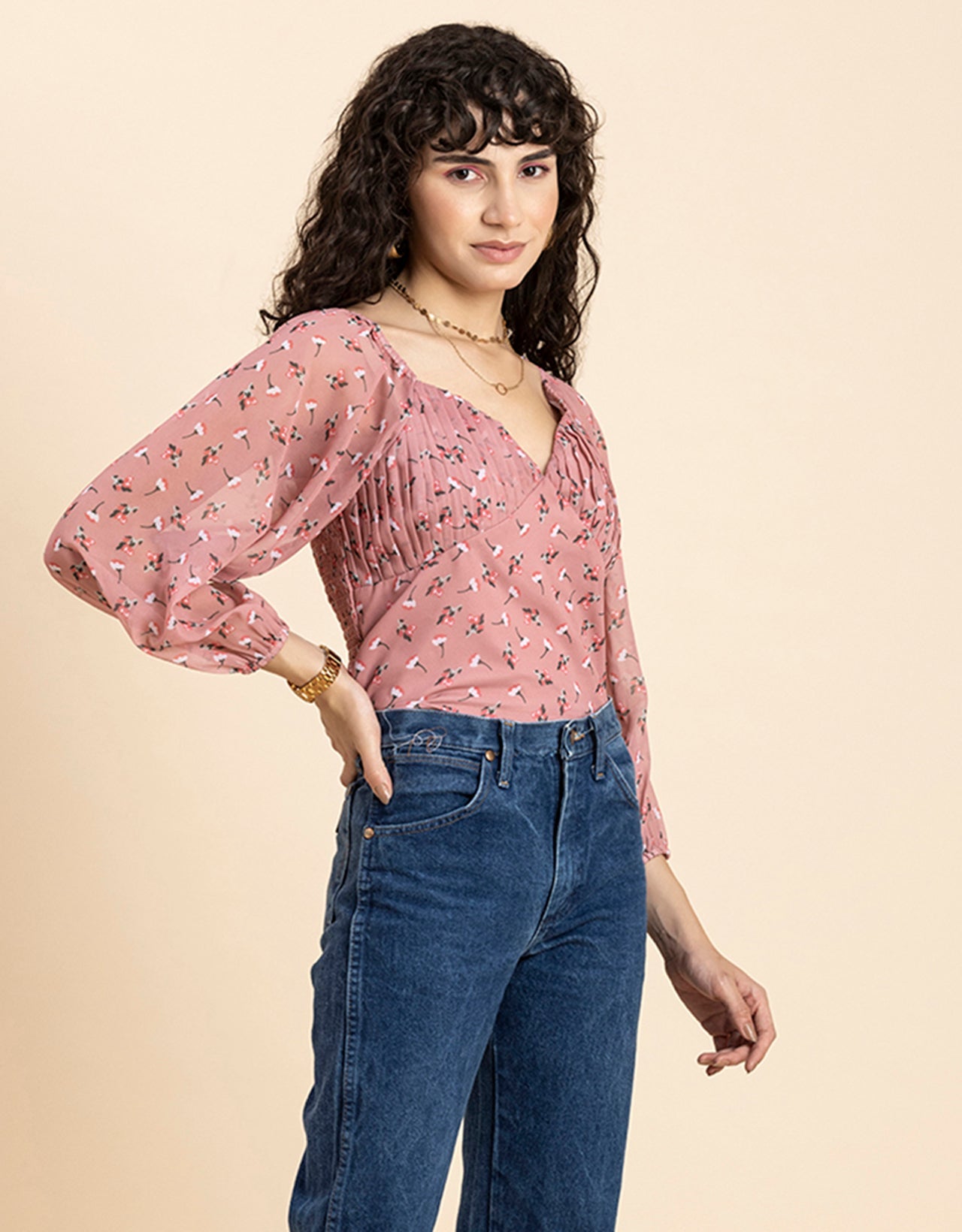 Ruched Sweetheart Crop Top