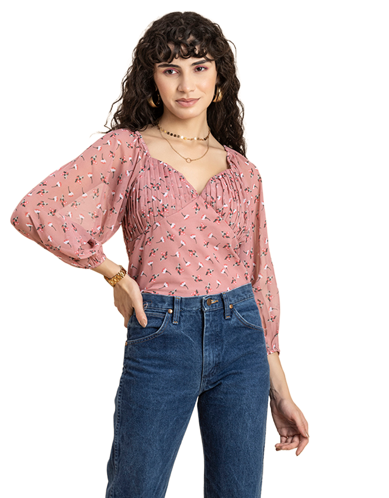 Ruched Sweetheart Crop Top