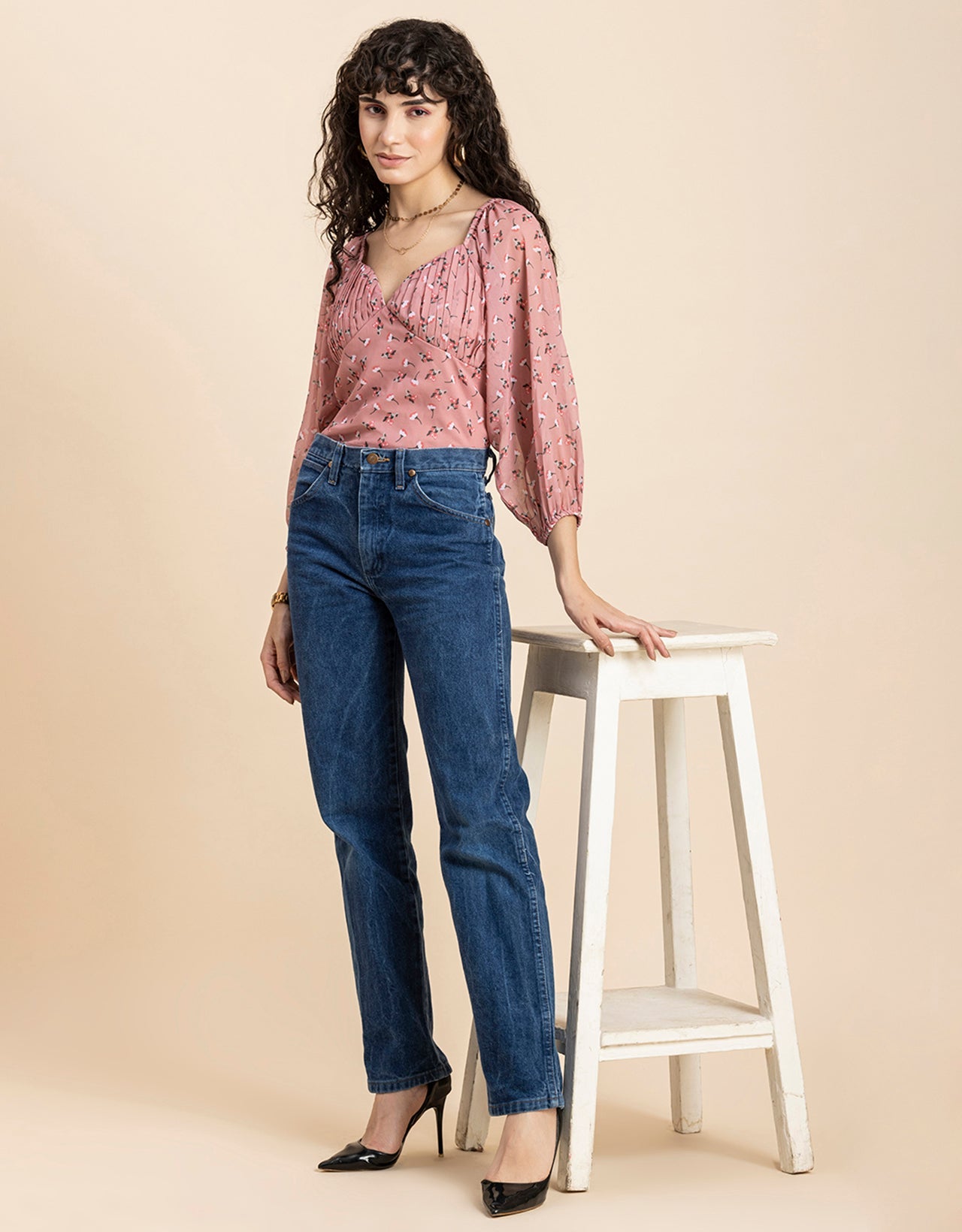 Ruched Sweetheart Crop Top