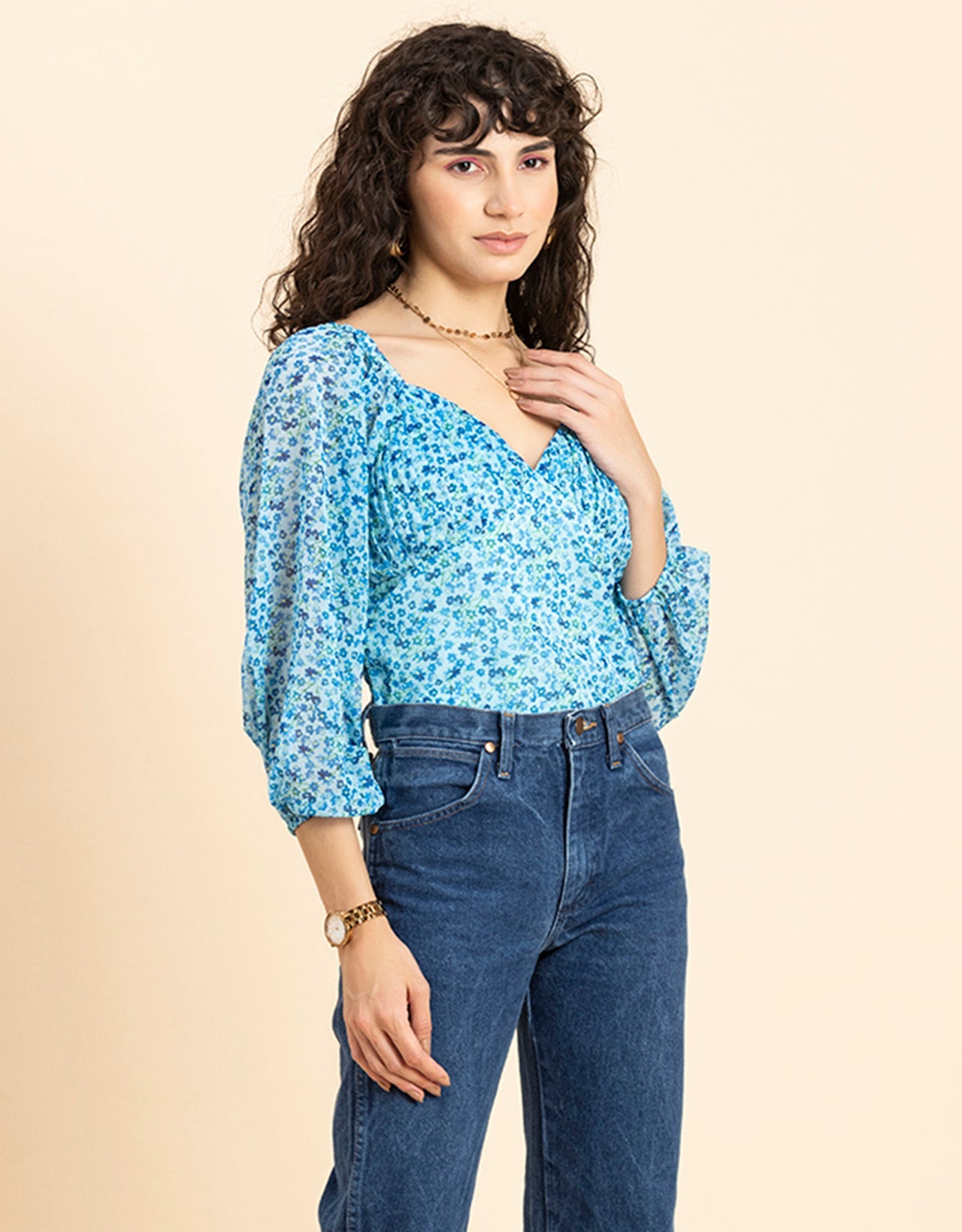 Ruched Sweetheart Crop Top