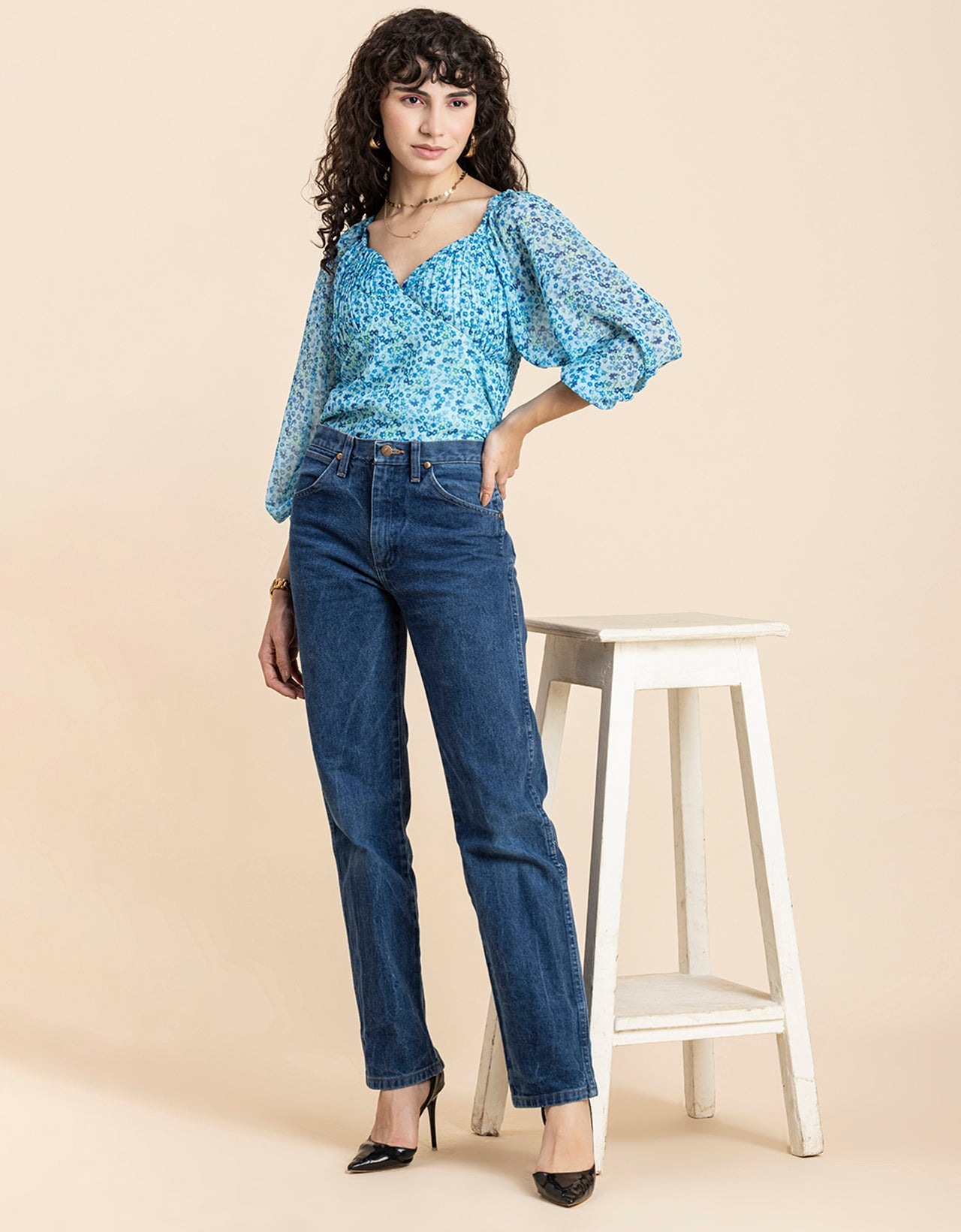 Ruched Sweetheart Crop Top