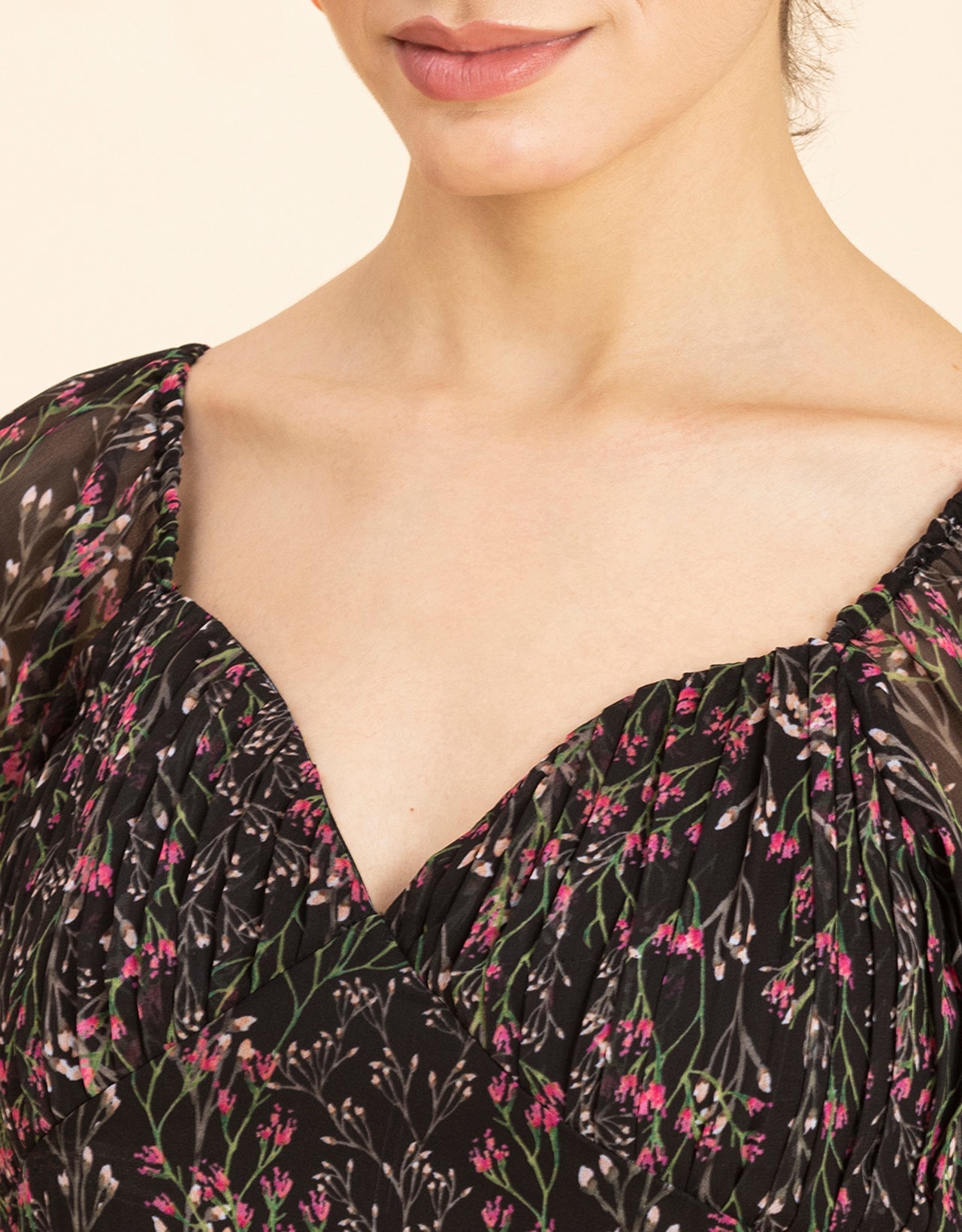 Ruched Sweetheart Crop Top