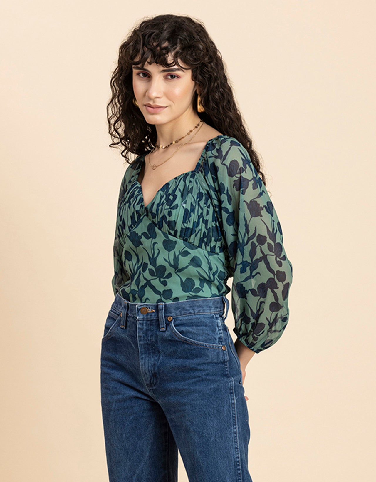 Ruched Sweetheart Crop Top