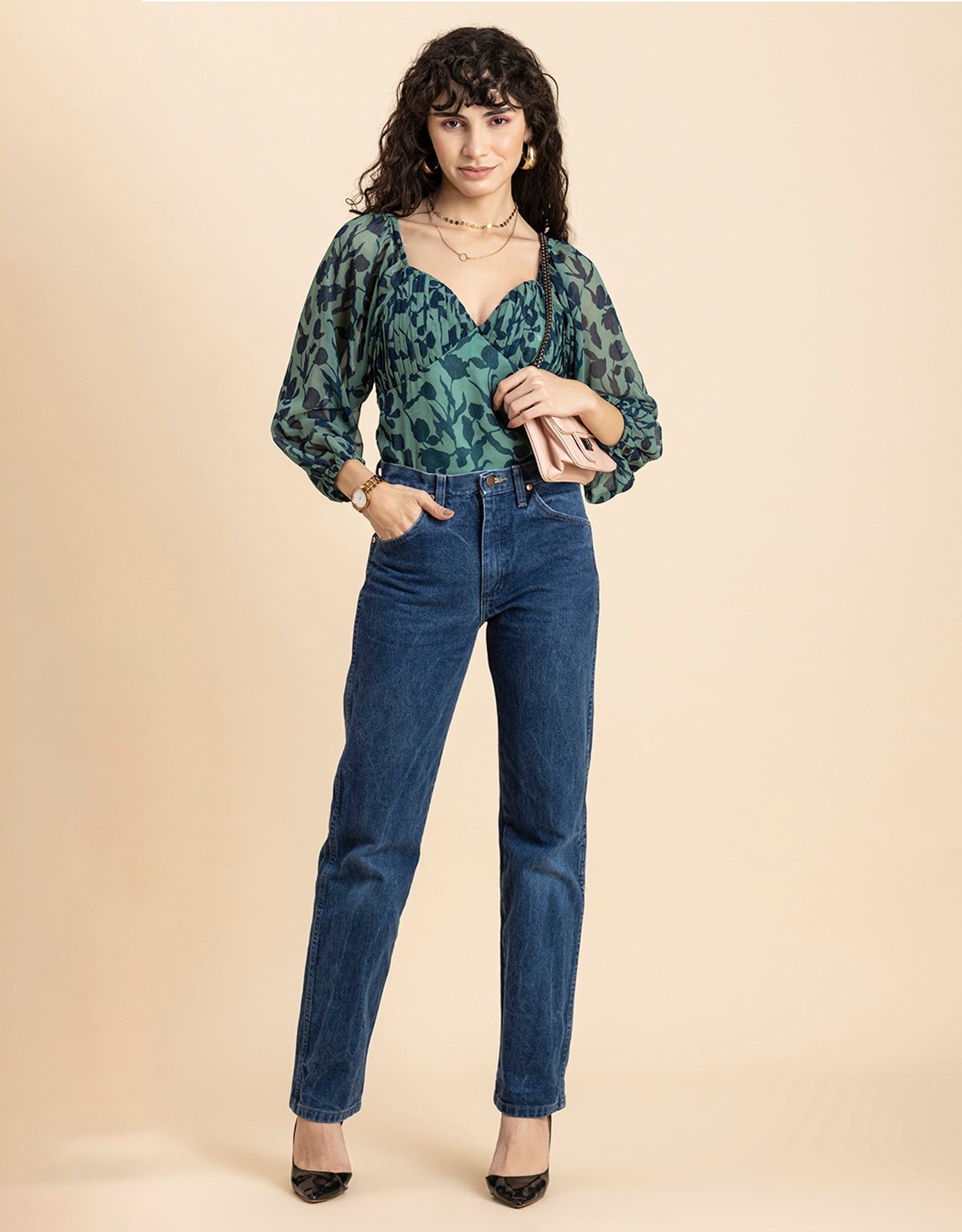 Ruched Sweetheart Crop Top
