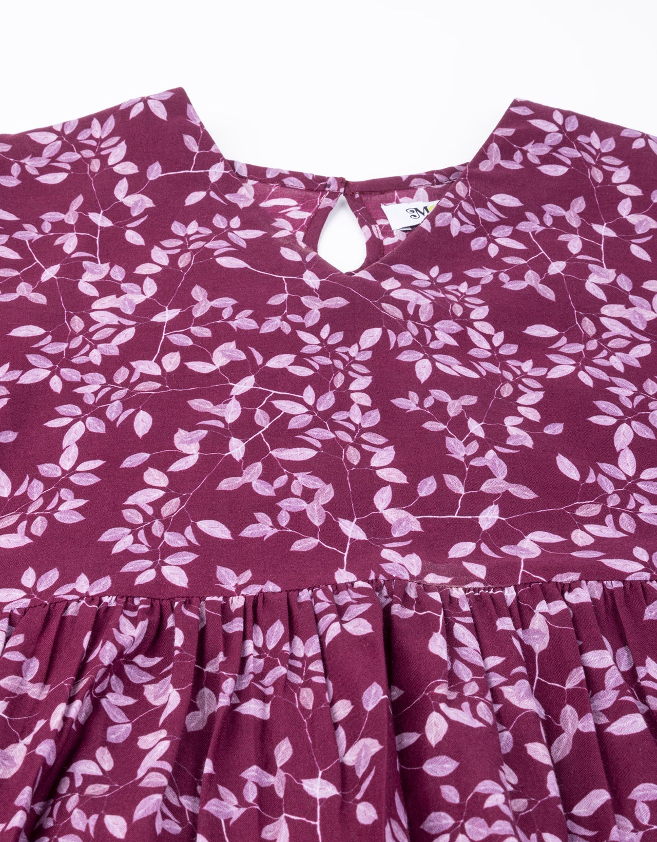 Short Puff Peplum Crop Top