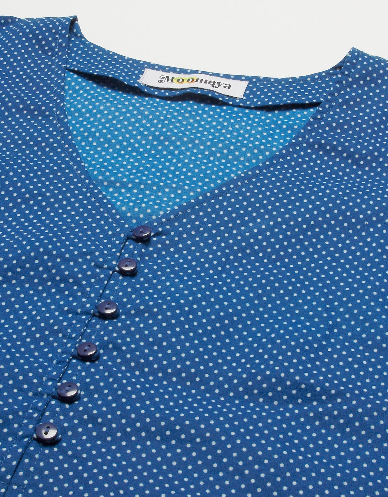 V-Neck Buttoned Summer Top
