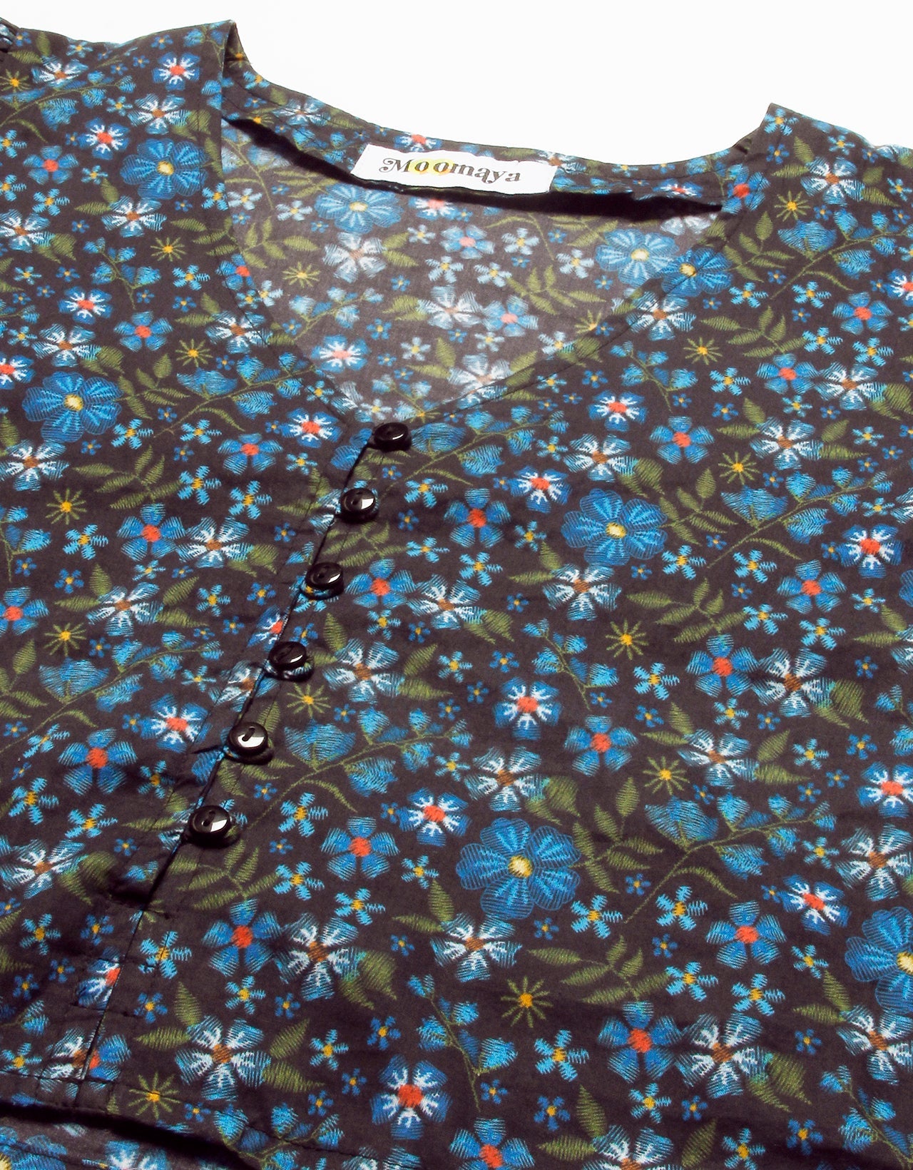V-Neck Buttoned Summer Top