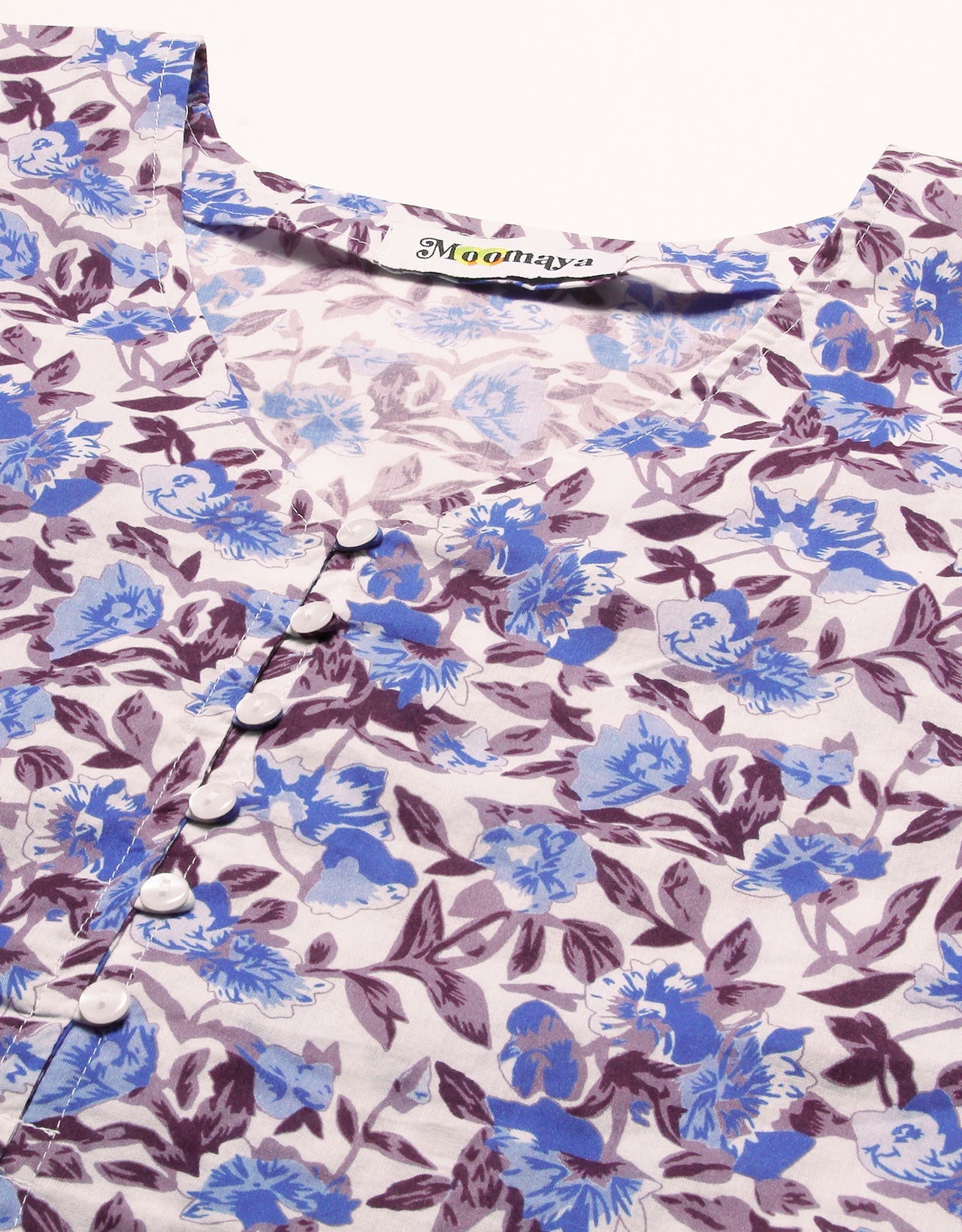 V-Neck Buttoned Summer Top