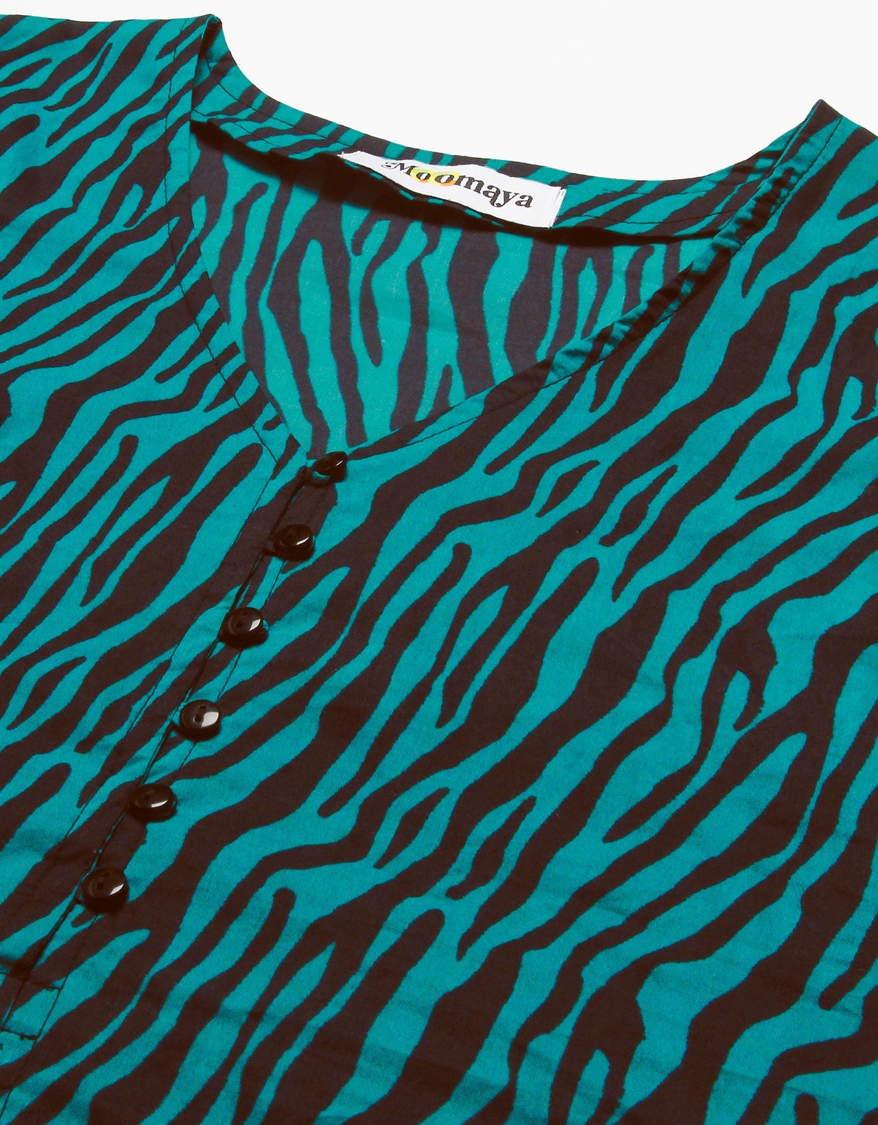 V-Neck Buttoned Summer Top