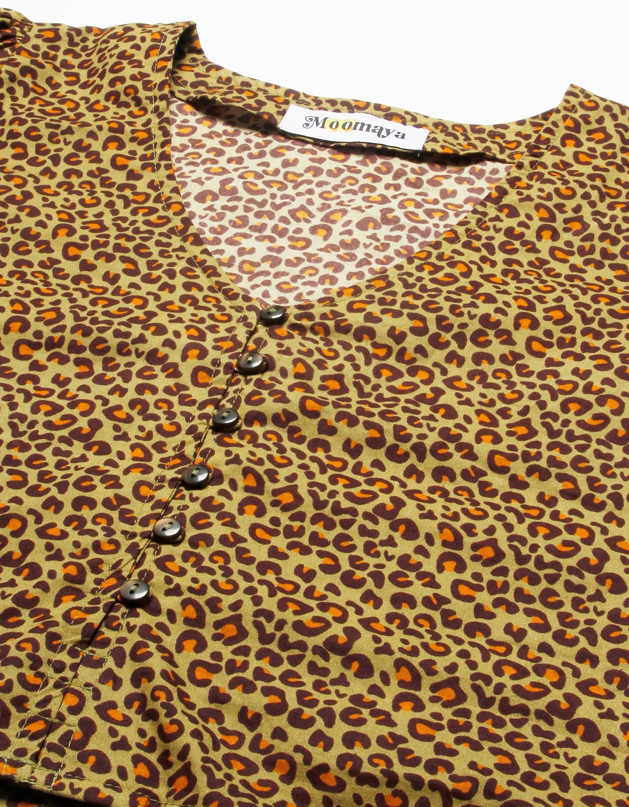 V-Neck Buttoned Summer Top