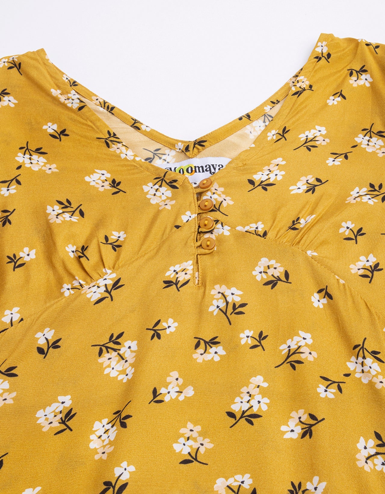 V-Neck Puff Sleeves Top