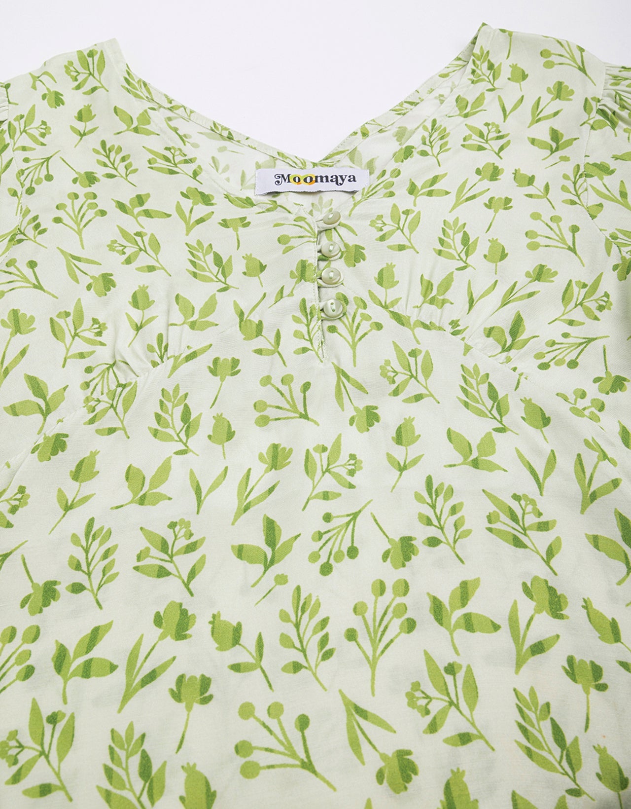 V-Neck Puff Sleeves Top