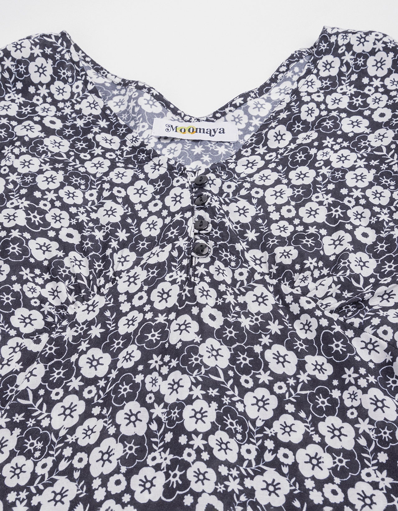 V-Neck Puff Sleeves Top