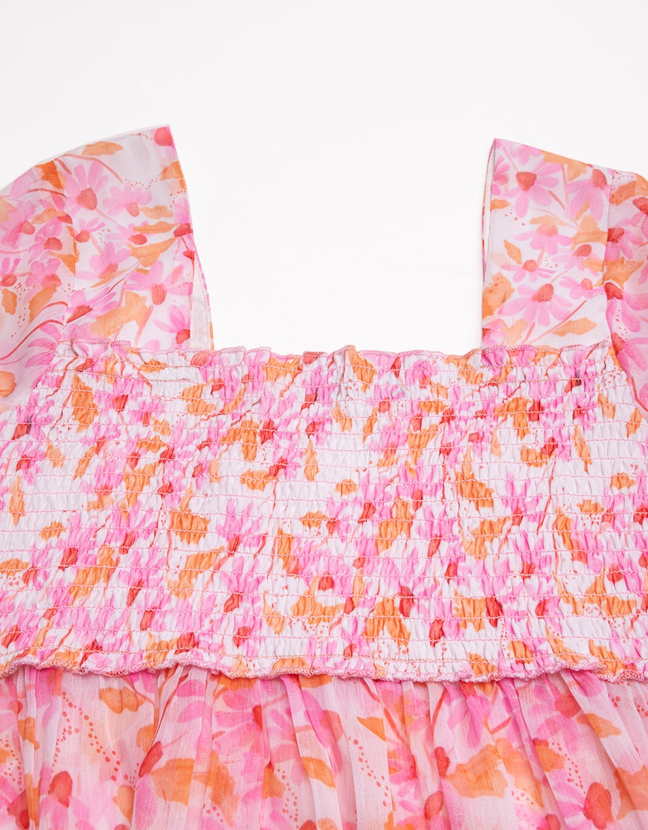 Smocked Bell Sleeves Top