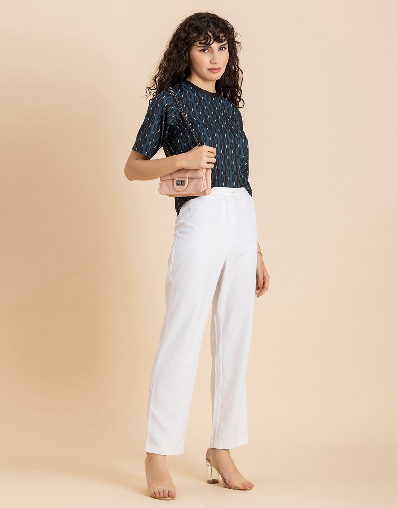 Loose-Fit Elbow Sleeves Top