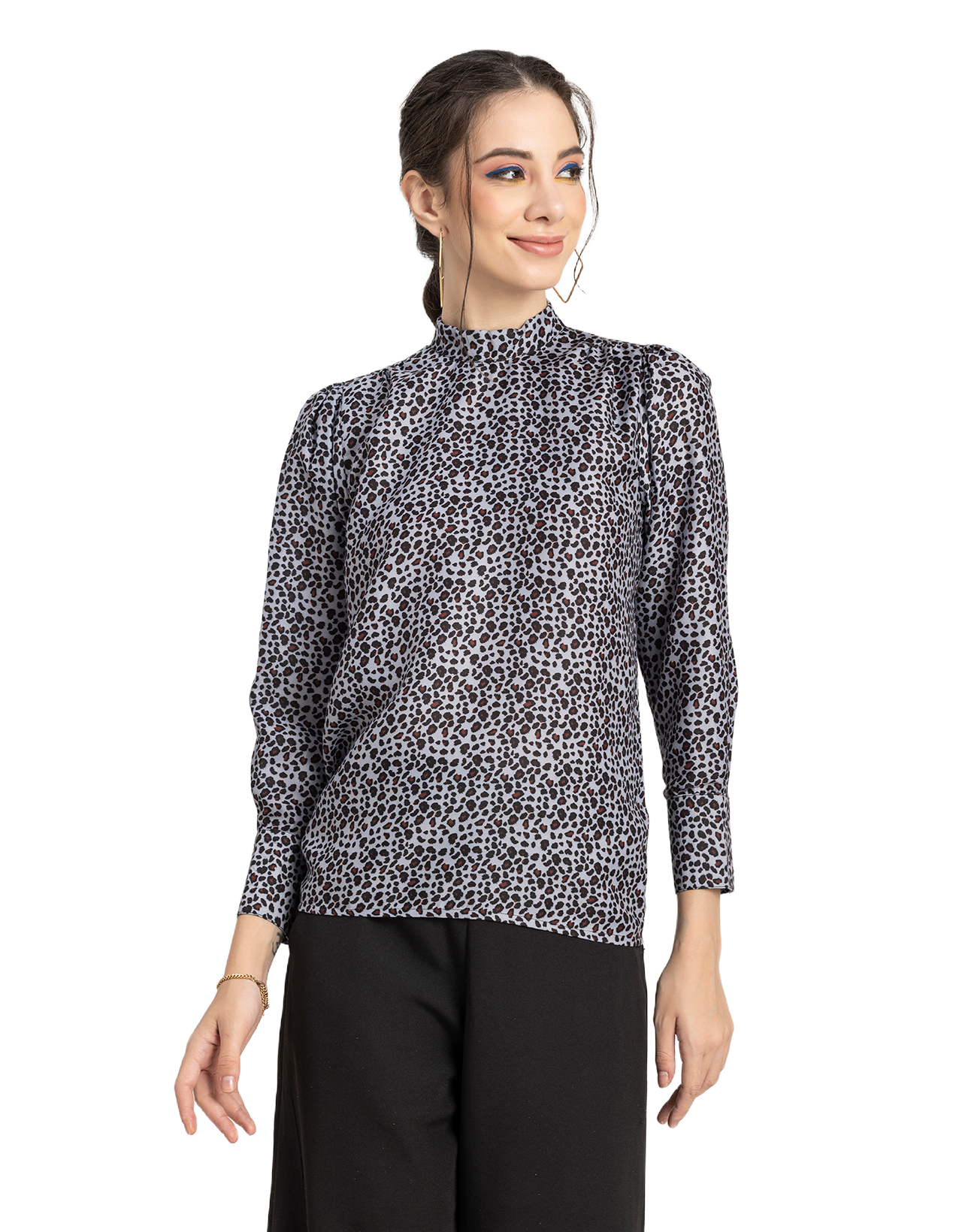 Ban Collar Long Cuff Top