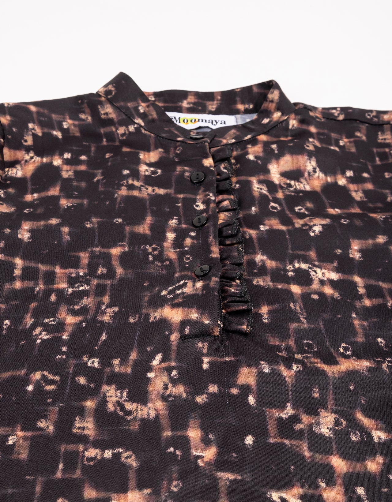 Quarter Sleeves Ruffled Top