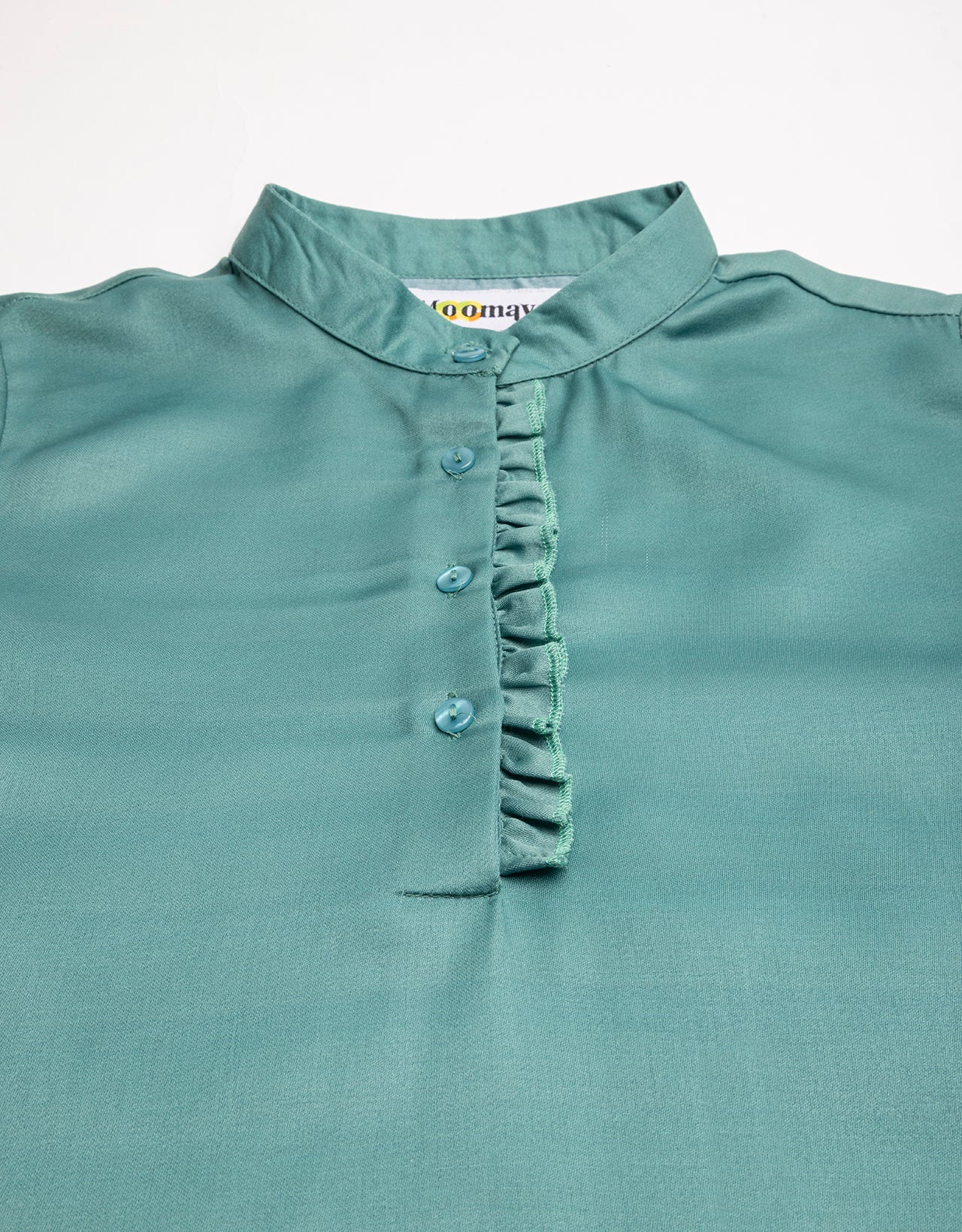 Quarter Sleeves Ruffled Top