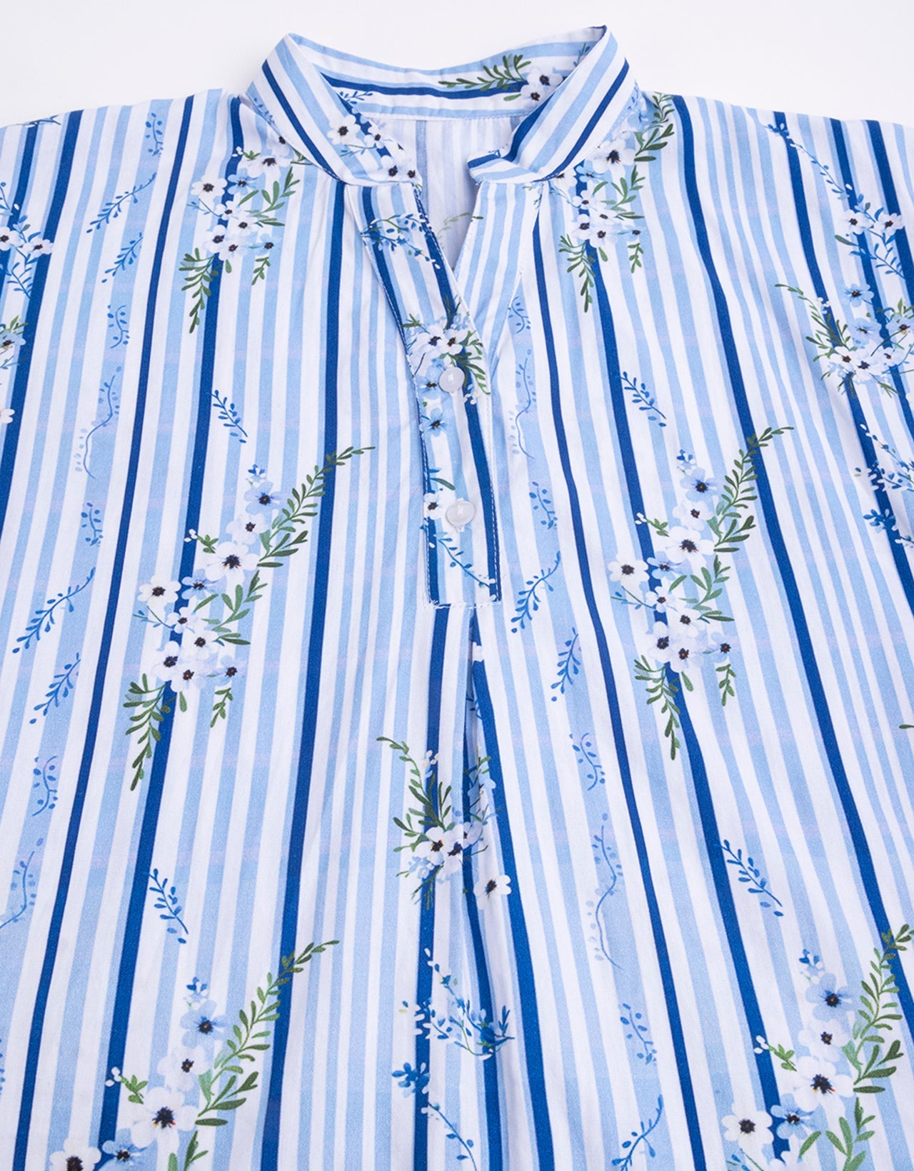 Mandarin Collar Viscose Top