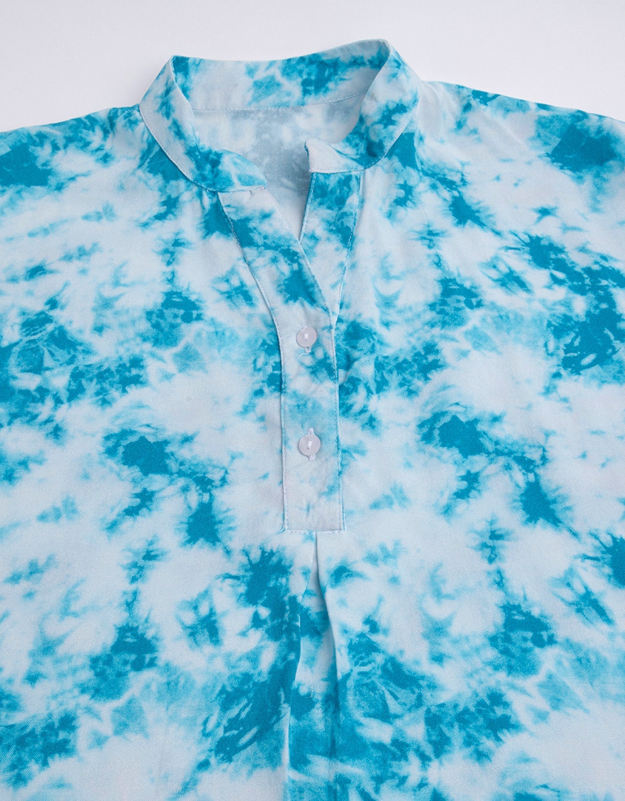 Mandarin Collar Viscose Top