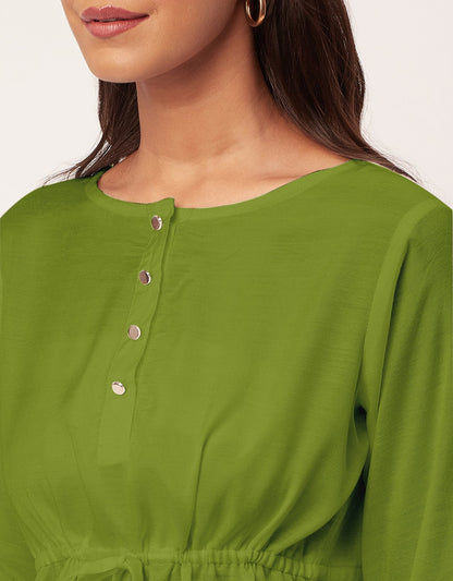 Tie-Up Quarter Sleeves Top