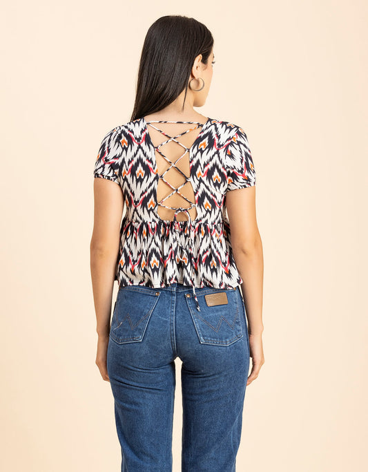 Styled Back Vacation Top