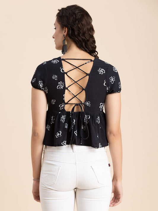 Styled Back Vacation Top