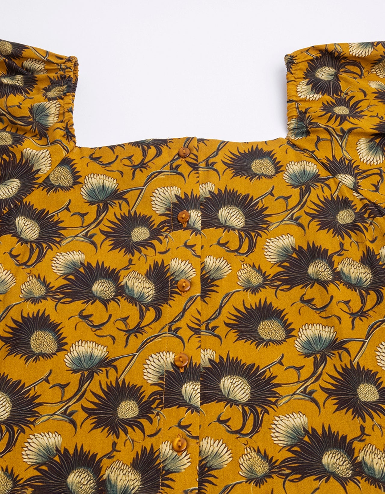 Square Neck Puffed Sleeves