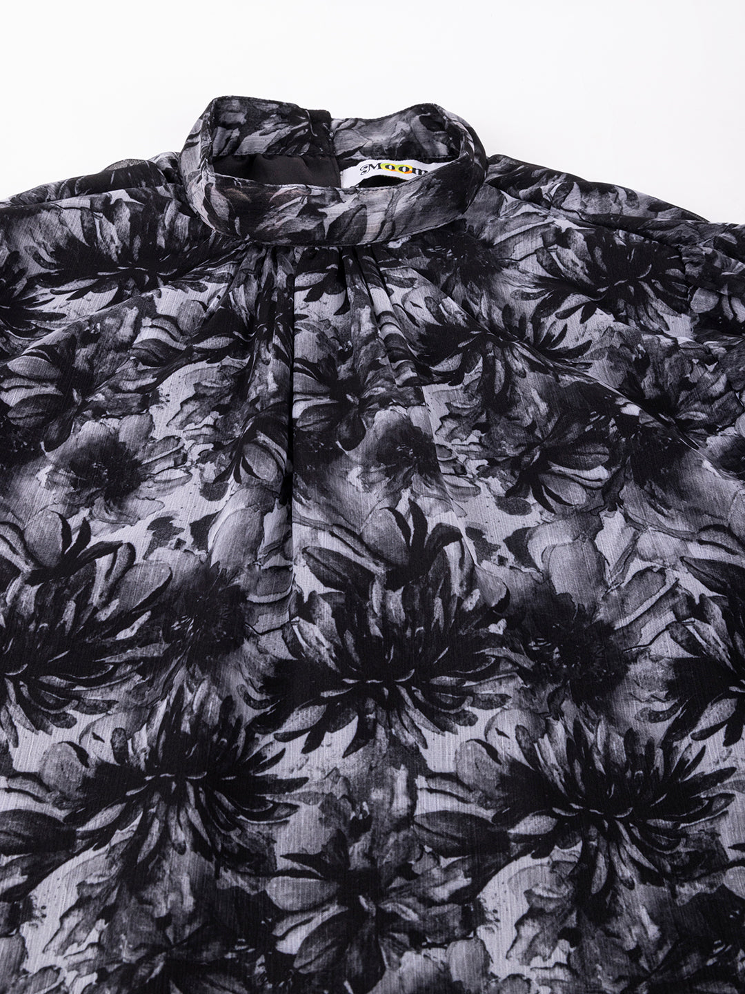 Turtle Neck Formal Chiffon